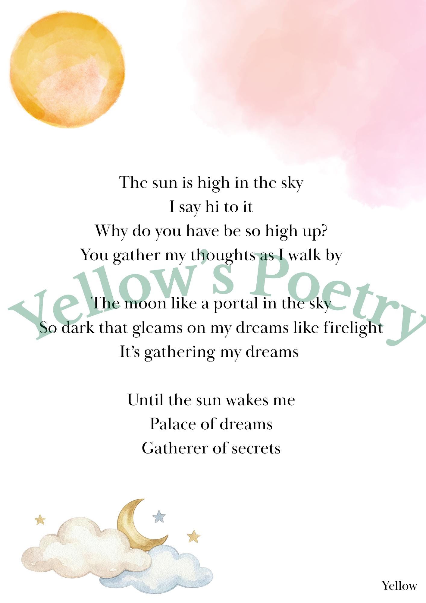 Original Poetry / Digital Download Printable Poem - Etsy