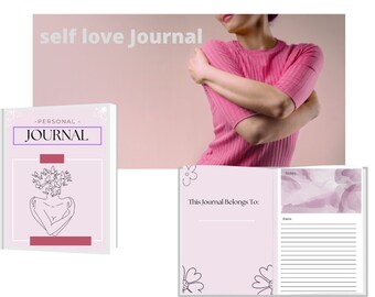 Selbstliebe Journal, Journal, Self Care Journal, druckbares Journal, Journal für psychische Gesundheit