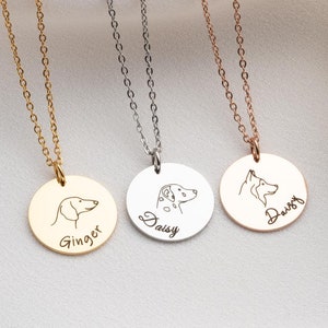 Dog Breed Necklace with Name - Custom Dog Name Necklace - Personalized Pet Memorial Jewelry - Pet/Dog Loss Gift / CHRISTMAS GIFT for Pet Mom
