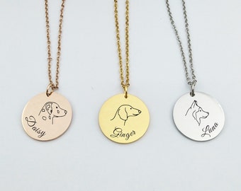 Benutzerdefinierte Hunde Name Halskette - Hunderasse Halskette mit Namen - personalisierte Haustier Gedenkschmuck - Haustier / Hund Verlust Geschenk MUTTER TAG für Haustier Mama