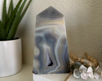 美しい高品質の黒花瑪瑙タワー - Etsy 日本