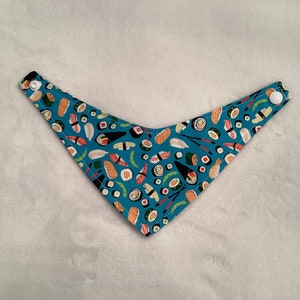 Ocean Themed Cat Bandana, Snap Closure