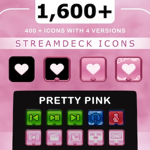 Pretty Pink Streamdeck Icon Set [400 x 4!!]
