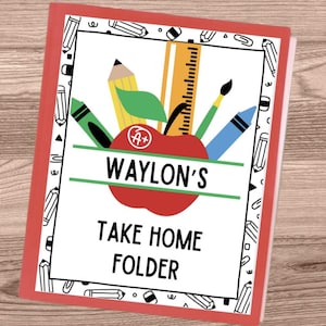 Student Take Home Folder Cover