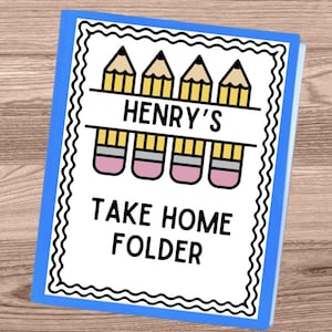 Student Take Home Folder Covers