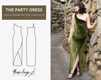 The Party Dress | Sizes 00-30 | Digital Sewing Pattern Formal Dress