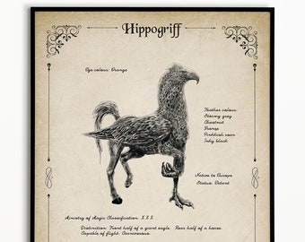 Mystical Hippogriff Poster: Wizarding World Art (Digital Download)
