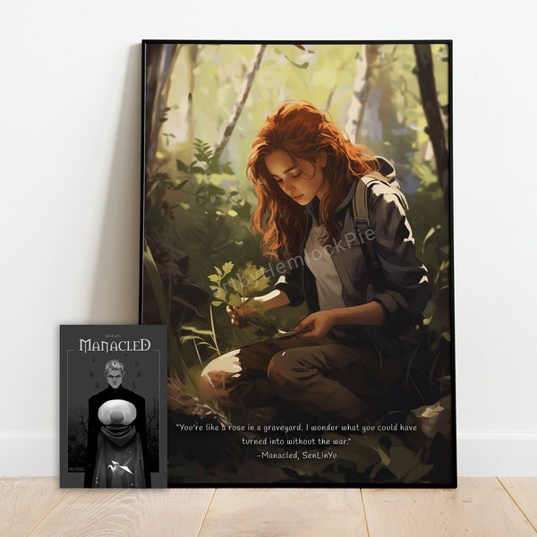 Poster portrait d'Hermione Granger, MORT par SenLinYu | Téléchargement numérique, oeuvre d'art murale, livres, BookTok, Fan Fiction, A03, Dramione