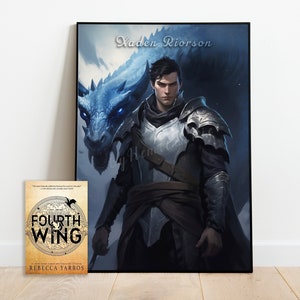 FOURTH WING Xaden Riorson Portrait Poster | Digital Download,  Wall Art, Books, BookTok, Fan Fiction Poster