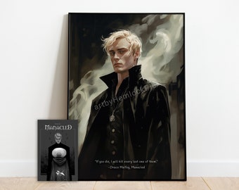 Dramione, plakat portretowy „MANACLED” Wysokiego Władcy, sztuka fantasy (pobieranie cyfrowe)