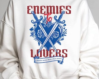 Sudadera de enemigos a amantes / Suéter de romance literario