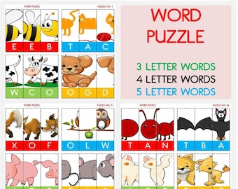 36 Word Puzzle Printable Activity Instant Download PDF - Etsy