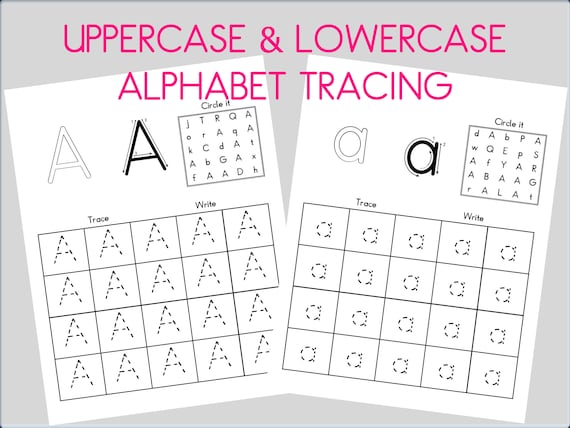 52 Tracing Alphabet Printable Children Worksheets Preschool Activities
