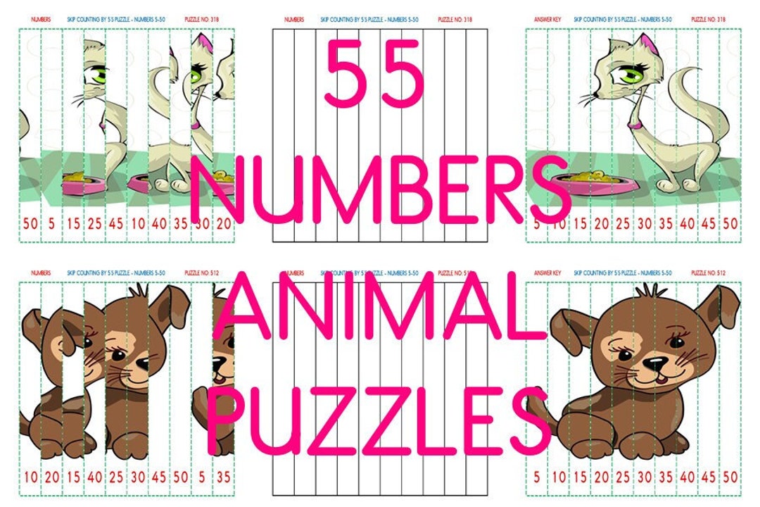55 Animal Number Puzzlessequence Puzzles Count 1 to 10 Skip - Etsy 55 Animal Number Puzzlessequence Puzzles Count 1 to 10 Skip - Etsy