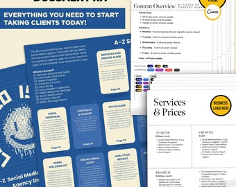A-Z Social Media Agency Kit (Everything you need to start accepting clients)