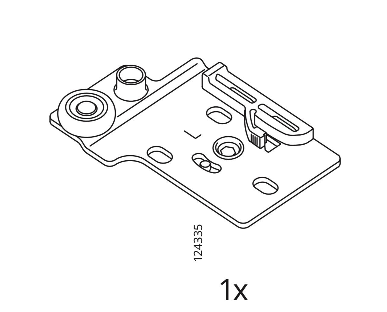 IKEA Sliding Door Runner/hanger Right for PAX Wardrobe Part Etsy