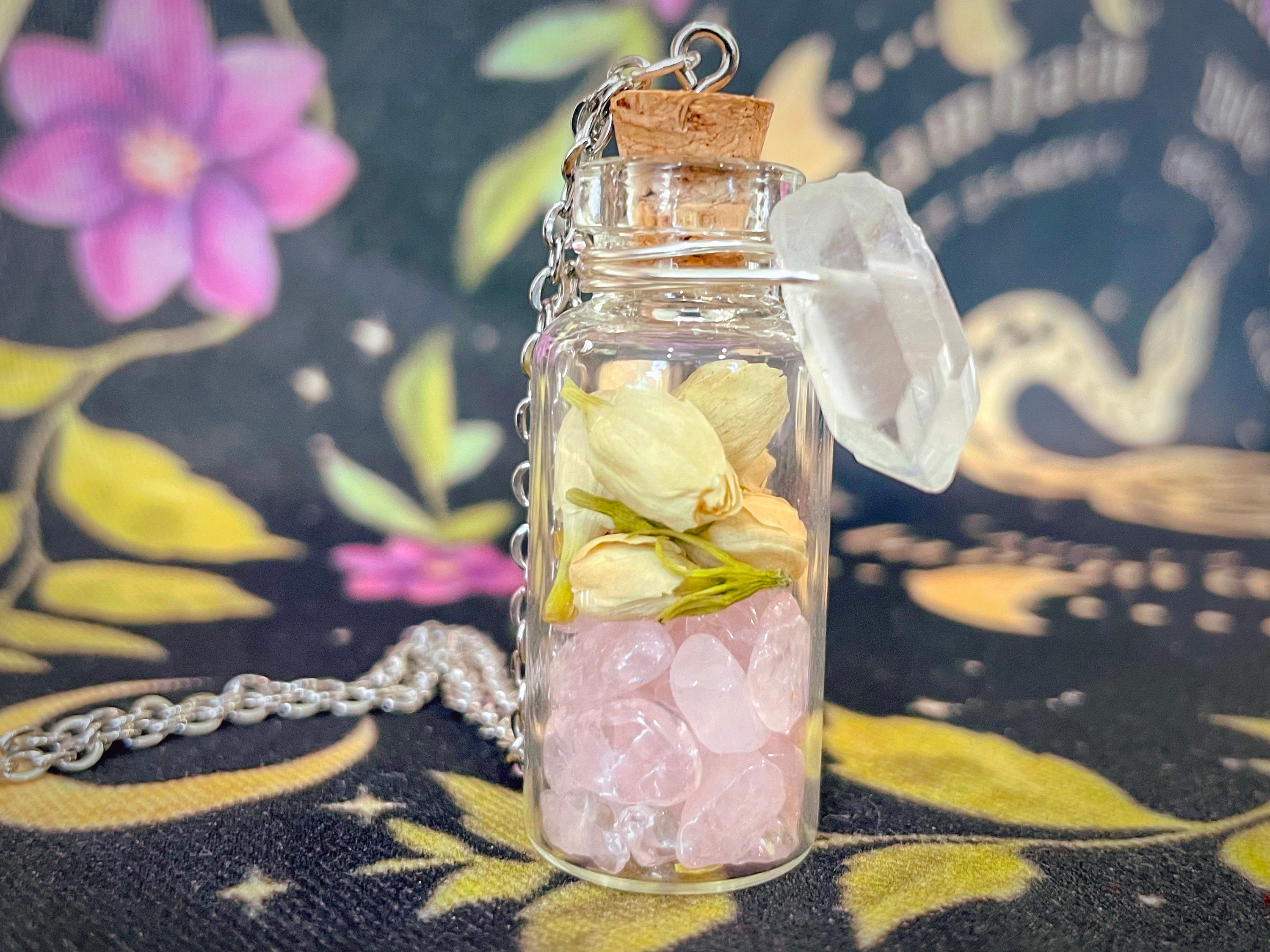 Bottle Necklace With Flower Recycled Plastic Bottle Jasmine Necklace