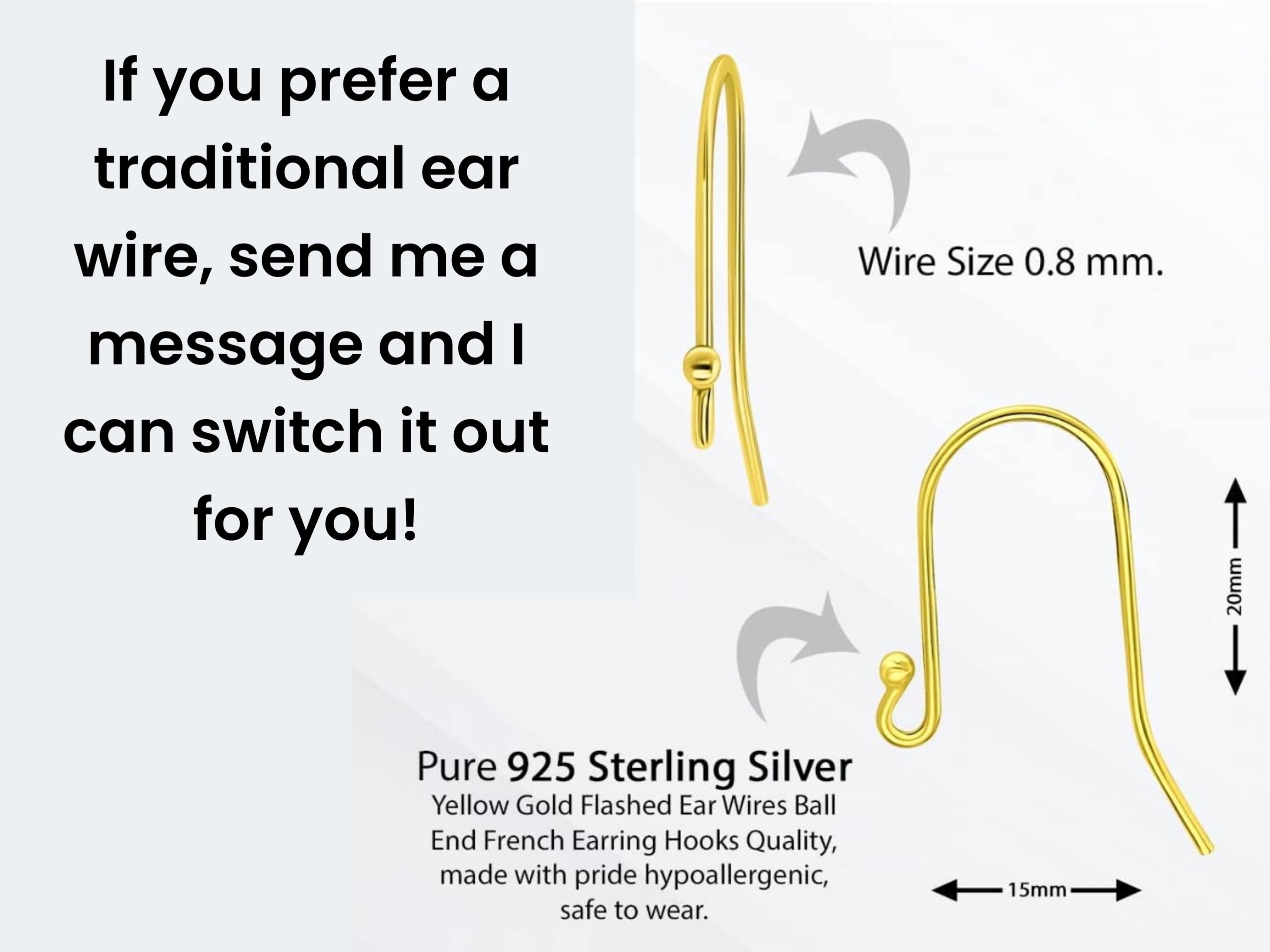 Earwire, 20mm w/ball & spring SC 10 pr Earwire, 20mm w/ball & spring SC 10 pr