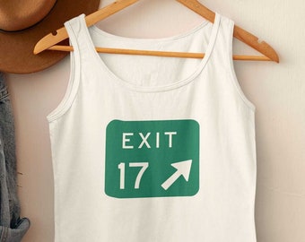 Sea Isle City Exit 17 Tank Top- Sea Isle City New Jersey Tank Top- Sea Isle City Shirts- Exit 17 Sea Isle City- Smile, You're In Sea Isle