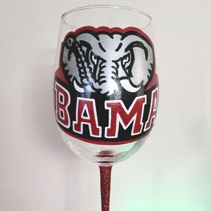 Alabama Wine Glass - Etsy