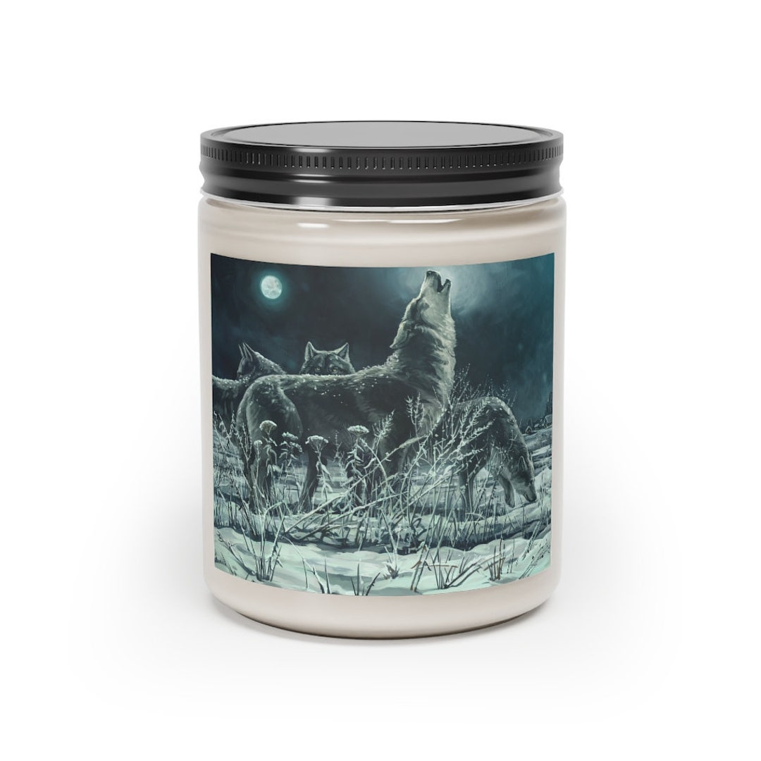 Blue Moon Wolves Scented Candle 9oz Etsy