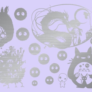 Anime Collage Tumbler: Studio Ghibli Inspired (20-40oz Stainless Steel) - Owala Tumbler Available Bild 8