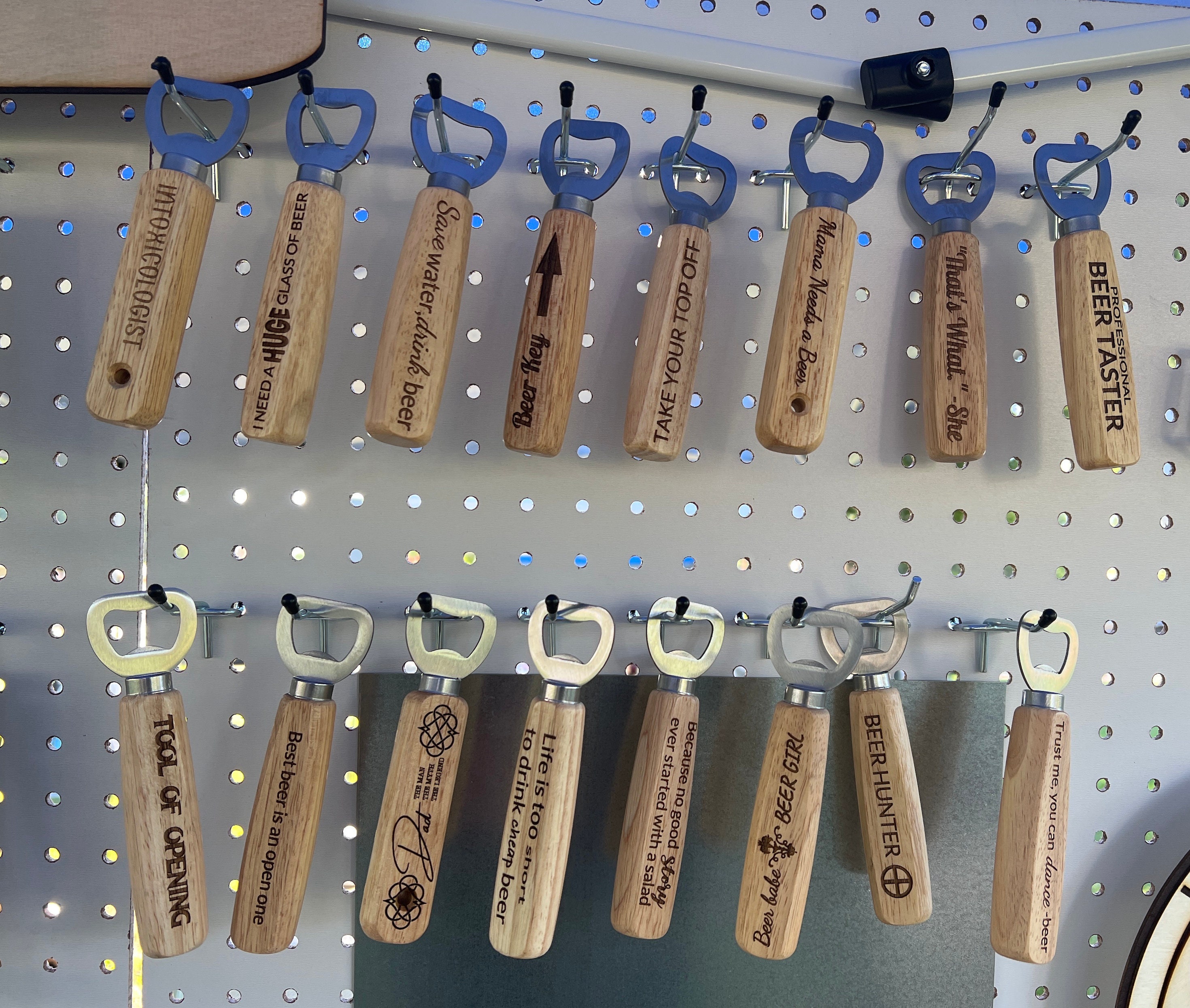 Bottle Opener: Personalized Wood Handle (Engraved