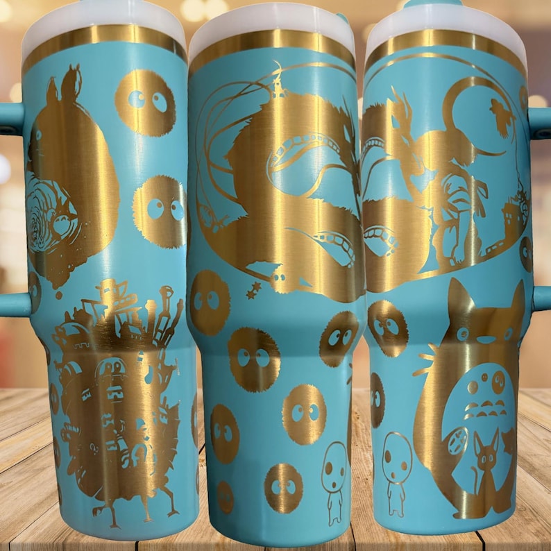Anime Collage Tumbler: Studio Ghibli Inspired (20-40oz Stainless Steel) - Owala Tumbler Available Bild 5