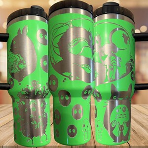 Anime Collage Tumbler: Studio Ghibli Inspired (20-40oz Stainless Steel) - Owala Tumbler Available Bild 4