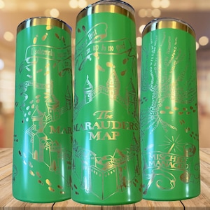 Marauder's Map Tumbler: Stainless Steel Harry Potter Design, 20-40oz - Owala Tumbler Available immagine 16