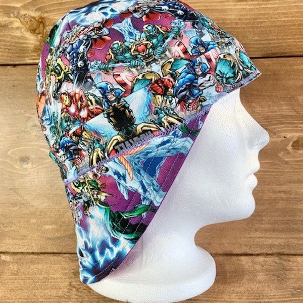 Marvel Welding Cap | Marvel | Welding Beanie | Pipefitting | Comics | Superheroes | Scull caps | Welding Hat | Animated