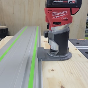 Cutom Router Adapter for Festool Track Saw guide rail.