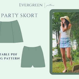 Vintage Skort Schnittmuster - PDF