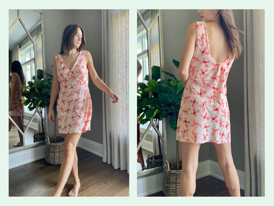 V-neck Slip Dress PDF Sewing Pattern for Women - Etsy