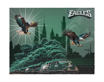 Puzzle, Philadelphia Eagles, Football, Let's Hunt, Philly, Go Birds, Saquon Barkley, Jalen Hurts, AJ Brown