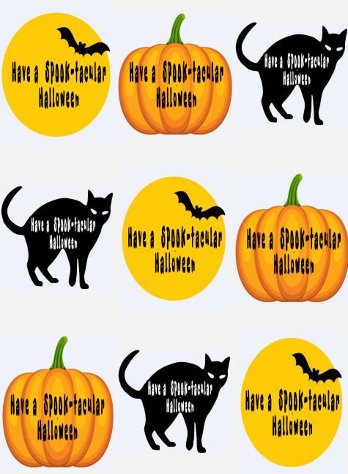 Halloween Candy Tags Printable Template Editable Instant Etsy