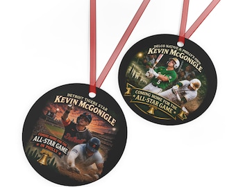 Kevin McGonigle All-Star Baseball Metal Ornament | Detroit Philly Tribute