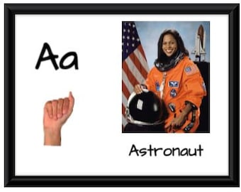 Preschool Alphabet in English & Sign Language, Diverse, Real-World Photos, Meets Multiple NAEYC Criteria, Preschool Décor