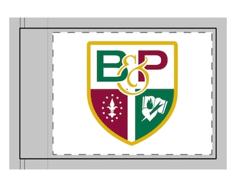 Double-Sided Flag, Prendie Bonner High School-Archdiocese of Philadelphia Flag- Reversible Banner- School Spirit Décor