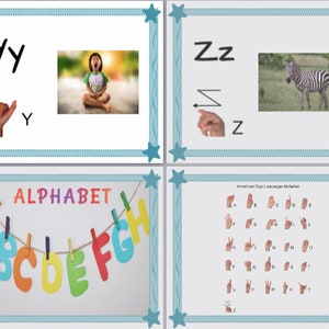 Preschool Sign Language Alphabet,  Real-World Photos, Meets Multiple NAEYC Criteria, Preschool Décor,