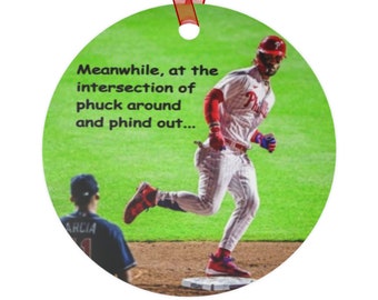 Bryce Harper/ Philadelphia Phillies- Metal Ornaments-Two Sides