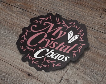 My Crystal Chaos vinyl sticker | Pink