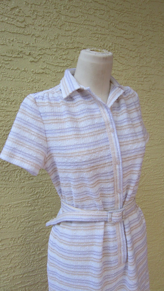 Vintage 1970's 1980's Mod, Sheer Designer Shirtdr… - image 1