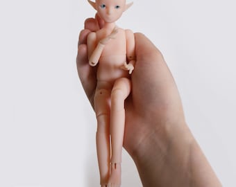 Bambola BJD in resina vuota (+ paio di occhi) Bambola snodabile da 20 cm con elfo, base per bambola artistica Cupido assemblata OOAK - SamumCreatures
