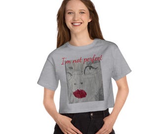 Camiseta corta con citas divertidas: camiseta gráfica atrevida para mujer