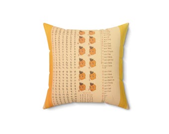 Almohada con alfabeto etíope: cojín decorativo con un toque cultural para el hogar