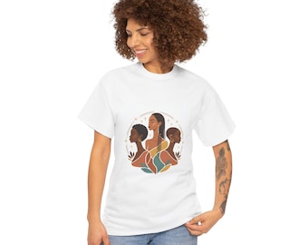 Camiseta con ilustración de mujeres africanas / Camiseta de arte cultural