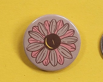 1.25" Flower Pinback Button/Badge