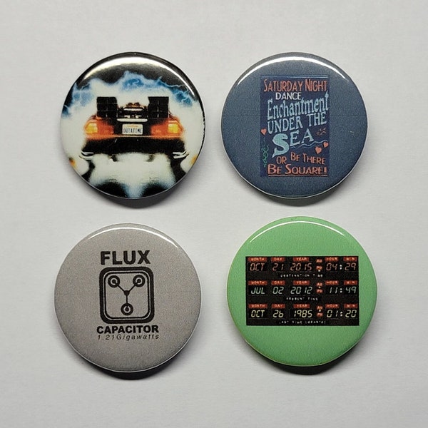 Back to the Future 1.25" Button Set