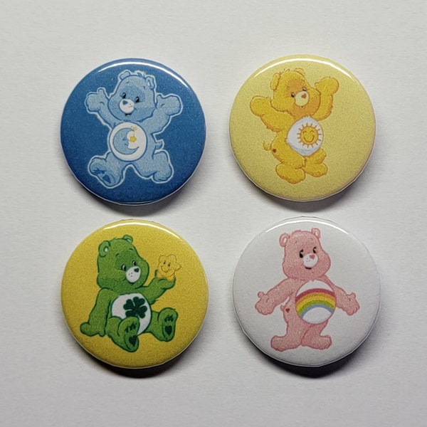 Original Care Bears Pinback Button Set, 1.25 »